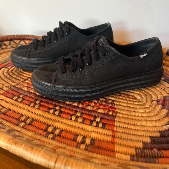 Keds Triple Kick Organic Cotton Black Women's - Picture 3 of 8